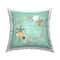 Stupell Industries Wish You Sunny Christmas Wreath Throw Pillow